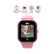 Watch 4s Pembe Görüntülü Konuşma Akıllı Çocuk Saati