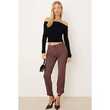 Armonika Kadın Vizon Beli Lastikli Kumaş Pantolon Arm-26k136019