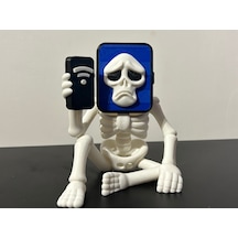 Wi-fi İskelet Figürü - 3d Yazıcı Modern Sanat Biblosu - Akıllı Telefonlu İskelet