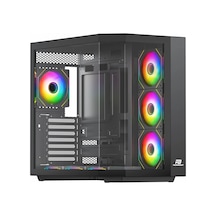 Powerboost Pb-a4375b 750w 80+ Bronz Usb 3.2 Argb Atx Mid Tower Siyah Kasa Powerboost Pb-a4375b 750w 80+ Bronz Usb 3.2 Argb Atx Mid Tower Siyah Kasa