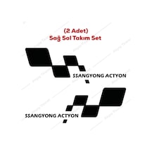 Ssangyong Actyon Sticker Ssangyong Kapı Altı Sticker Oto Sticker