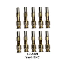 Yaylı Bnc Konnektör 10 Adet - Kamera Güvenlik Sistemleri İçin Kablo Koruyuculu Bnc Seti