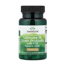 Takviye Swanson Vitamins, Dr Stephen Langer's Ultimate 16 Strain Probiotic With Fos, 60 Vegan Embo Caps Ap