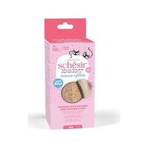 Schesir Tavuk Somon ve Tavuk Karaciğeri Yavru Kedi Maması 3 x 55 G