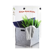Çok Amaçlı Keçe Kare Kutu Keçe 30 X 30 Gri Diğer