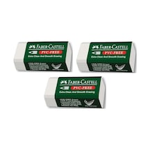 Faber Castell Küçük Boy Pvc Free Beyaz Silgi No 30 3 Adet