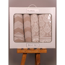 Özdilek Tappeto Krem - Krem Best Set Hamam Takımı Çok Renkli