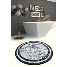 Marmor Djt Çap 100 Cm Banyo Halısı Paspas Seti Çok Renkli