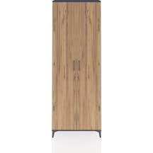Arges Dolap 5 Raflı 2 Kapaklı 88x30x243 Antrasit-çam Antrasit