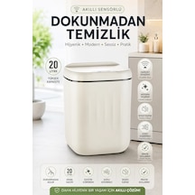 Akıllı Sensörlü 20 Litre Çöp Kovası Sessiz Kapaklı Modern Hijyenik Ev Tipi Çöp Kutusu Çok Renkli
