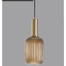 Rsylight Rustik Dekoratif Metal Modern Bal Opal Camlı Tekli Avize Çap:14 Siyah
