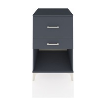 Kronos Komodin 2 Çekmeceli 60x59x96 Antrasit-antrasit Antrasit