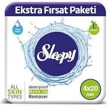 Sleepy Makyaj Temizleme Mendili 4x20 Adet 80 Yaprak