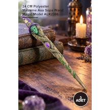 3 Adet Polyester Sihirli Asa 24 Cm Polyester Malzeme Asa Sopa Wand Magic Model Alk2386