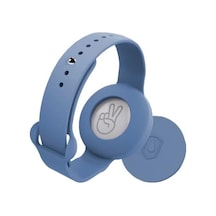 Tagsafe Çocuk Bileklik Silikon Airtag Uyumlu Kılıf Saat Hafif Su Geçirmez Mavi