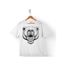 Angry Bear Head Kızgın Ayı Kafa 2 Çocuk Tişört 001