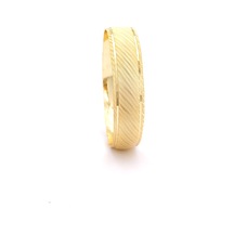 Altın Kaplama Yan Çizgili Model 1.5 Cm İmitasyon Bilezik Blz-3135 Altın