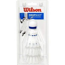 Wilson Badminton Topu Dropshot 3'lü Beyaz Wrt6048wh