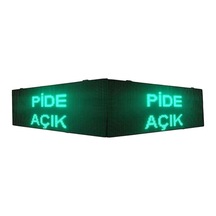 Led Tabela Çift Taraflı Yeşil Kayan Yazı-wifi 48x96cm