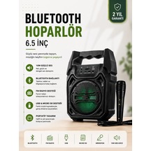 Zenvia Yeni Nesil 6.5 İnç Bluetooth Hoparlör Mikrofonlu Taşınabilir Ses Sistemi Znv2026