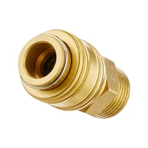 Nipel R1/2" Kompresör Aksesuarı, Sağlam Pirinçten Yapılmış, Pnömatik Hortumlar İçin - 4139209