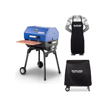 Guruss Cg-050 Kömürlü Barbekü Mangal + Önlük + Kılıf Gece Mavisi Model:grs28