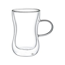 Leggno Vetro Çift Cam Kulplu Çay Bar 150 Ml 2'li Renkli Leggno Vetro Çift Cam Kulplu Çay Bar 150 Ml 2'li Renkli