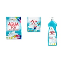 Aquabor Doğal Mineralli 4 Kg Renkliler + Tablet + Elde Bulaşık 3 Lü Set 99411708