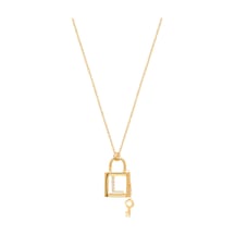 Emılıano Jewellery Silver 925 Ayar Zirkon Taşlı Harf Kolye Gold - Rose Gold - Gümüş