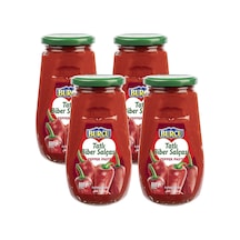Burcu Tatlı Biber Salçası 600 Gr Cam 4 Lü