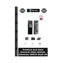 Premium Açık Hava Donanım Cihaz Aksiyon Kamerası Cmr19 Siyah 4k