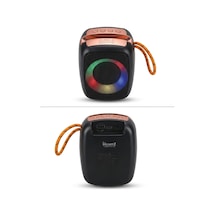 Bluetooth Hoparlör 8w Rgb Led Usb Hafıza Kartı Destekli Üst Kısmı Rose