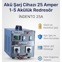Akü Şarj Cihazı 25 Amper 1-5 Akülük Redresör