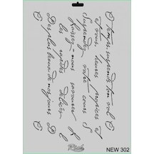 Mey İthalat Rich New Seri N-302 Stencil 35x25 Cm