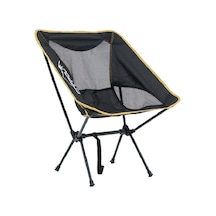 Campout Pratik Katlanır Kamp Sandalyesi Siyah