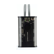 22.5w Hızlı Şarjlı Dahili Type-c Ve Lightning Kablolu 10000 Mah Taşınabilir Şarj Cihazı Beyaz 22.5w Hızlı Şarjlı Dahili Type-c Ve Lightning Kablolu 10000 Mah Taşınabilir Şarj Cihazı Beyaz