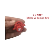 Hava Enjektörlü T Jet Çift Atış Meme Rüzgar Memesi Ve Somun Set-2 Adet - 3 No