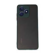 Realme C53 Kılıf Montreal Silikon Kapak - Yeşil Çr
