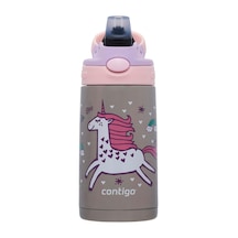 Contigo Gizmo Flip Unicorn Çelik Çocuk Suluğu 420 Ml Pembe Çok Renkli