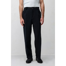 Antioch Pileli Relaxed Fit Erkek Pantolon Lacivert