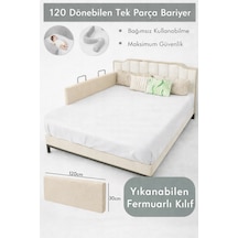 Miralay Yeni Nesil Yatak Bariyeri 120 CM Bej