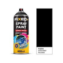 Sgs Fixed F3204 Sprey Boya Akrilik - Siyah/mat Ral9005 320 Gr 400 Ml Siyah Mat - Rall 9005