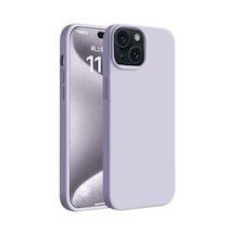 İphone 15 Kılıf First Silikon - Lila