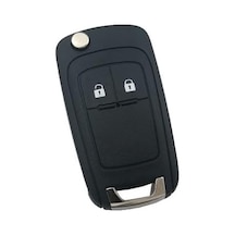 Autohan Keys Astra J, Insignia, Corsa E İçin 2 Butonlu Anahtar Kabı, Siyah, Anahtar Kasası Standart