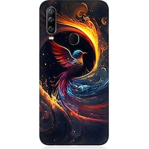 General Mobile Discovery Gm20 Pro Uyumlu Renkli Kuş Desenli Silikon Kılıf