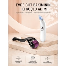 Dermaroller Ve Vakumlu Siyah Nokta Temizleme Cihazı 2 Li Cilt Bakım Seti
