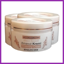 Bezos Three Brand Whitening Cream 100ml Arnavut Kremi Aklık Kremi 3 Adet Bty
