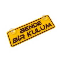 O.z Racing Sarı Dekor Plaka Vantuzlu Cam Süsü 22x7.5cm
