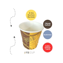 Fb Cup 6 Oz Karton Bardak 3.000 Adet Sızdırmaz