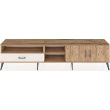 Arges Tv Ünitesi 3 Raflı Tek Çekmeceli 2 Kapaklı 220x30x51 Çam-çam/aytaşı Atlas Çam/aytası - Atlas Çam